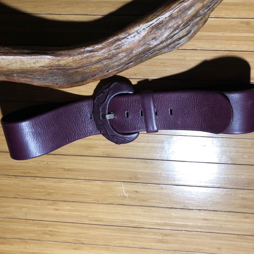 Fabio Corti Leather Wide  Belt